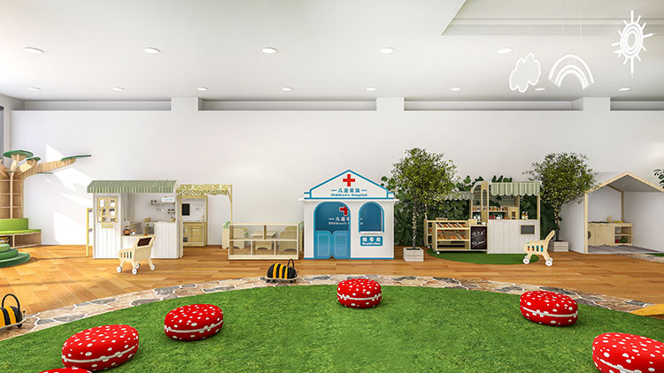 Cowboy Design Indoor Kids Center Preschool Activity Room Equipment ...