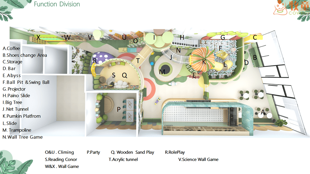 Customized Design Indoor Playground Kids Play Cafe School Indoor Play ...