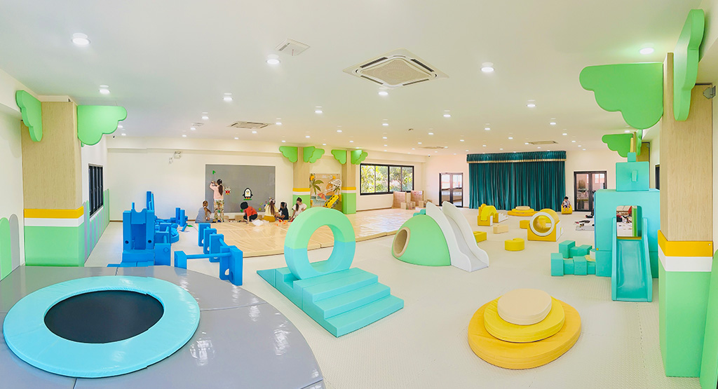 Indoor play area design for nursery schools
