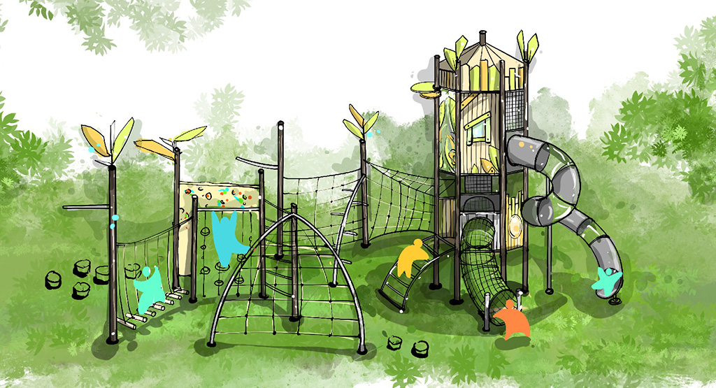 Manufacturers of large custom playground structures