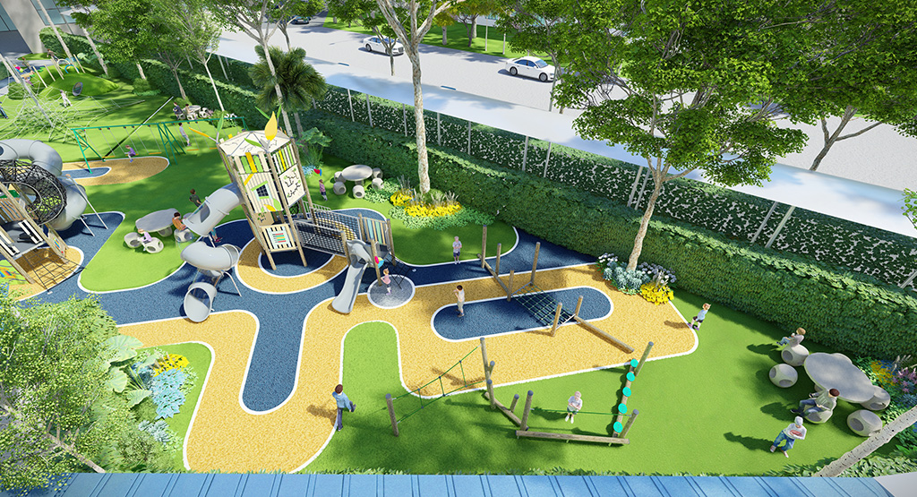 Scouring playground equipment from China