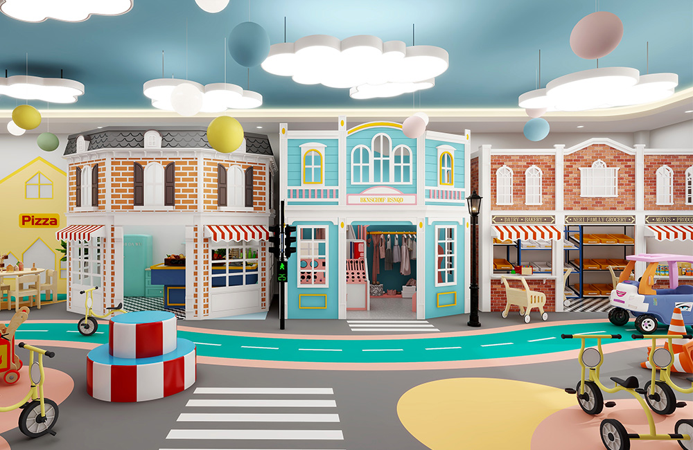 Design a Mini-Town Role Play Village for Your Café – 83㎡ Turnkey Solution - Image 4