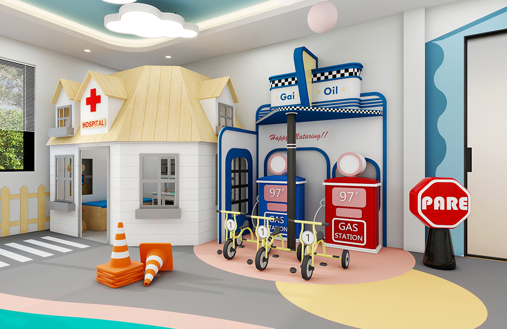 Design a Mini-Town Role Play Village for Your Café – 83㎡ Turnkey Solution - Image 8