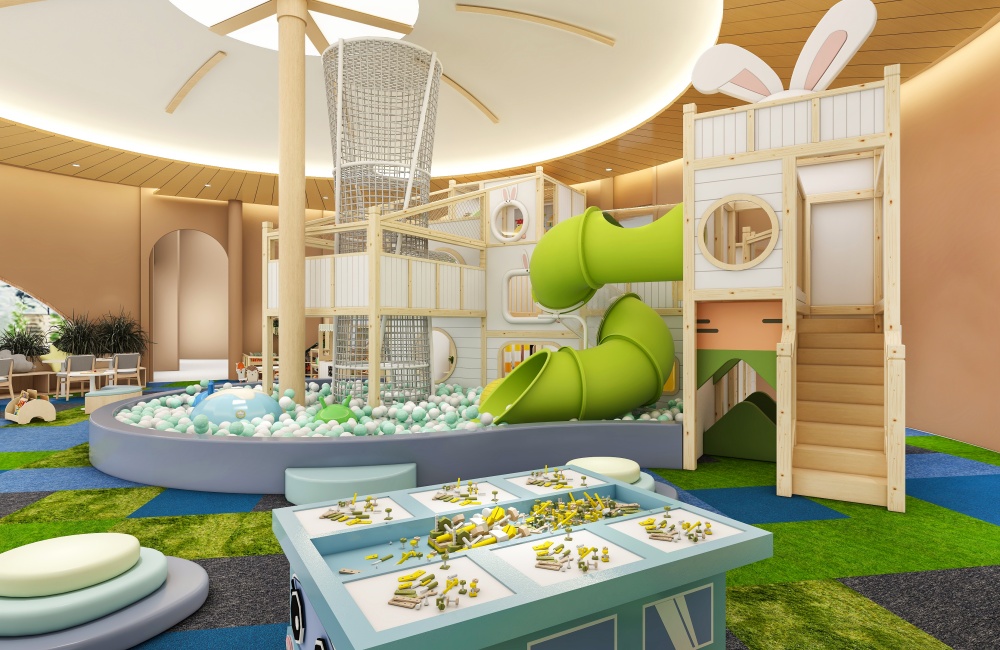 0 主图 Designing a Rabbit-Themed Play Cafe - 200㎡ Kids Cafe Layout & Ideas (1) Kids Cafe Layout