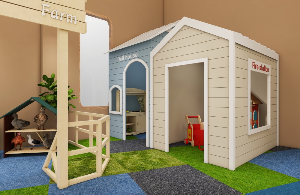 Designing a Rabbit-Themed Play Cafe - 200㎡ Kids Cafe Layout & Ideas (4)