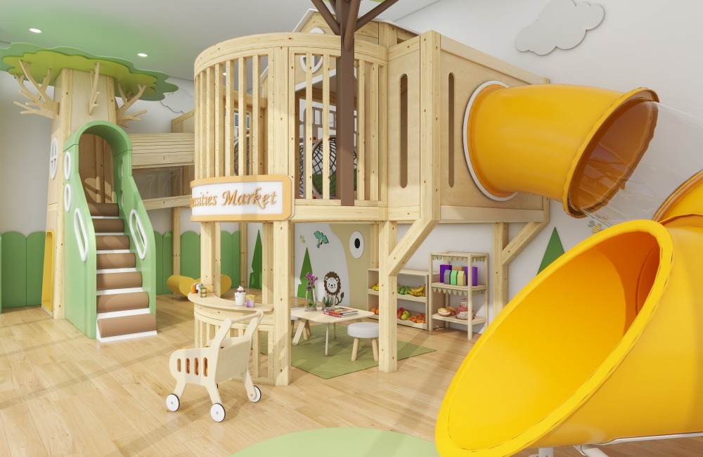 Nature-Inspired Indoor Playground Design for Childcare, Nursery Schools & Kids Cafes (4)