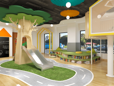 How to Design a Natural Theme Indoor Playground for Your School？ (4)